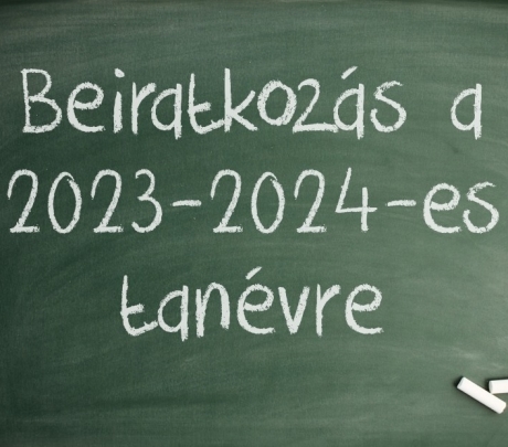 Beiratkozás a 2023-2024 tanévre